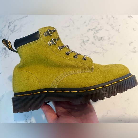 Dr.Martens  Men’s SZ.12 Ben Suede In Moss Green Boots Lace Up New - Picture 13 of 15